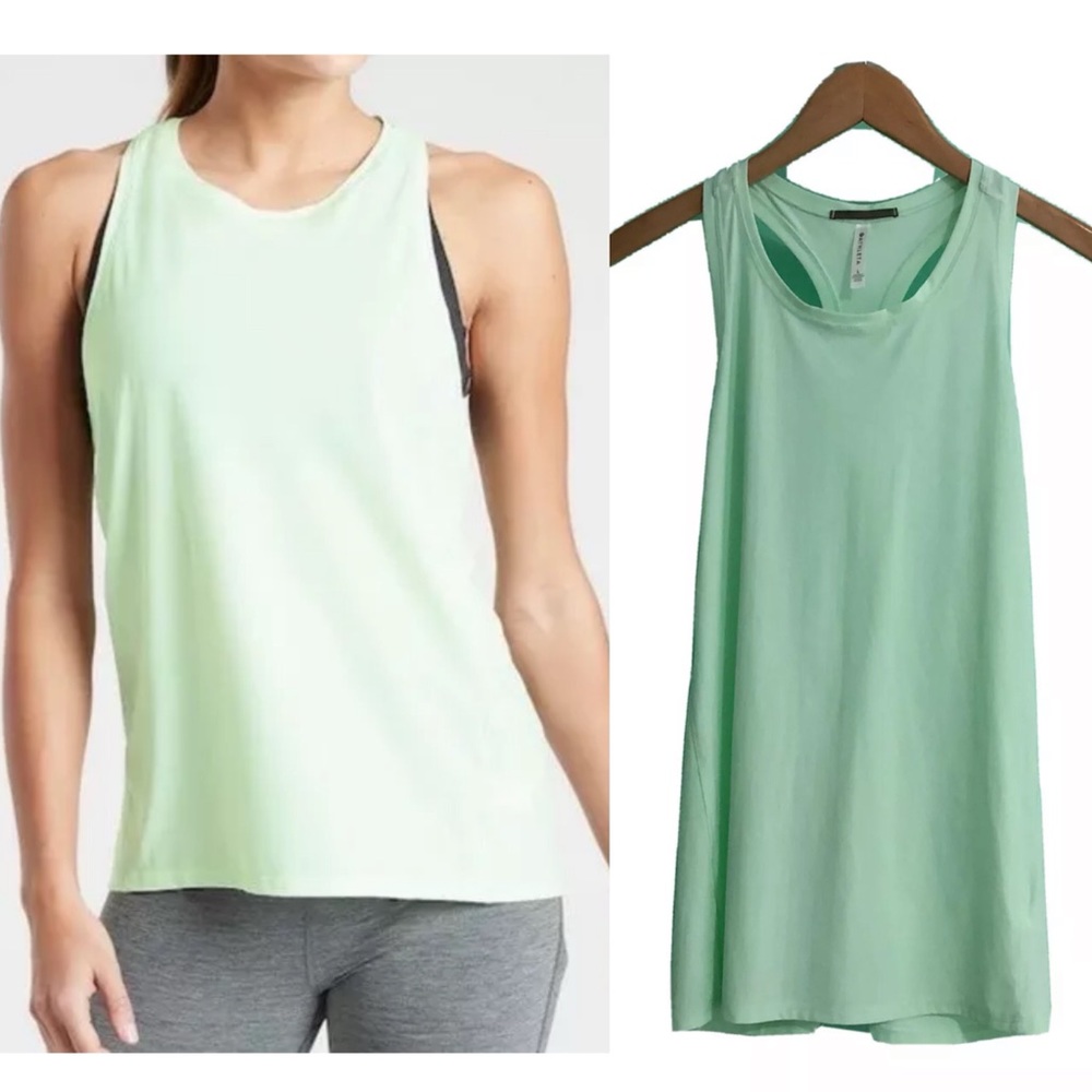 Athleta Ultimate Train Tank in Green Mint Sorbet EUC Women's Large